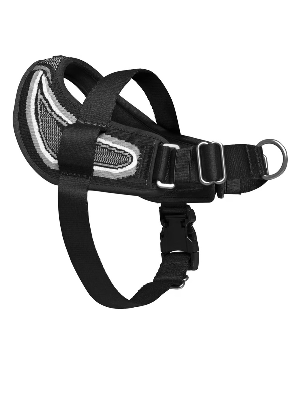 Canada Pooch Reflective No-Pull Dog Harness - Black & White